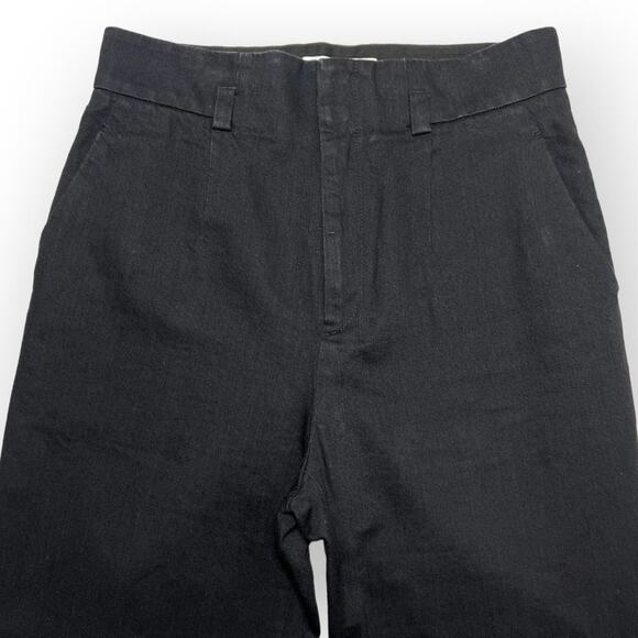MAME KUROGOUCHI High Waisted Wide Leg Pants SIZE 4 WAIST 29 Black Jeans JAPAN 29 - Picture 7 of 11